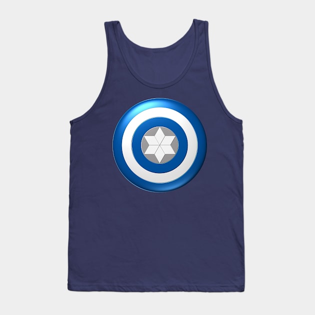 Captain Chanukah Shield 2.0 Tank Top by IORS